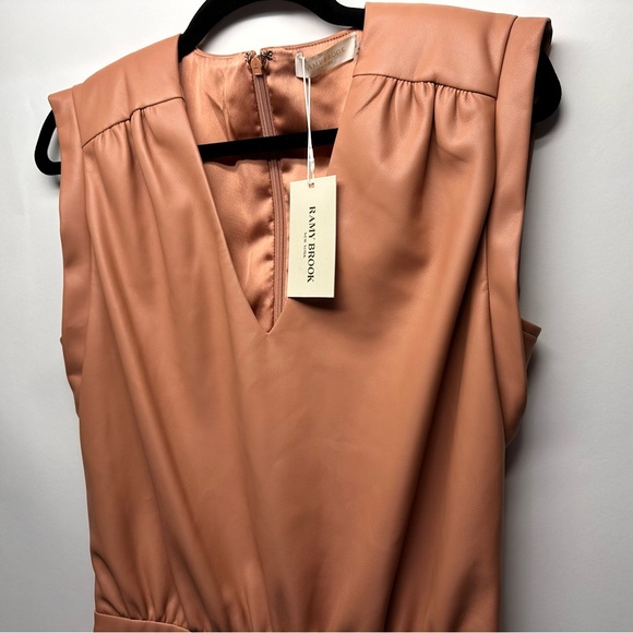 RAMY BROOK Womens Size 4 Effie Short Sleeveless Dress in Caramel $425 - Picture 4 of 13